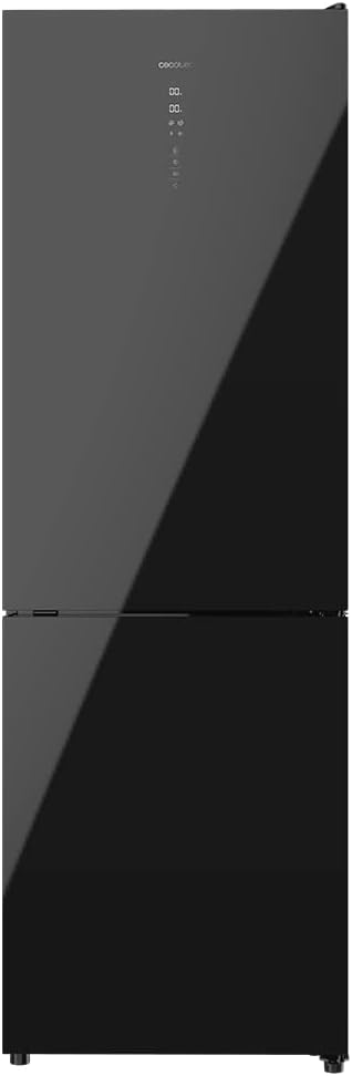 Frigorífico Cecotec Bolero CoolMarket Combi 250 en acero inoxidable 2 puertas D. 250 L, alto 181 cm y ancho 55 cm, bajo consumo, sistema multiflujo de aire, Total No Frost y 2 cajones
