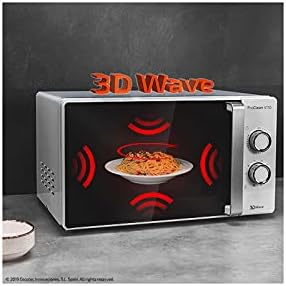 Micro-ondes Cecotec ProClean 3010. 700 W, capacité 20 L, revêtement Ready2Clean, technologie 3DWave, mode décongélation, 6 niveaux de puissance, minuterie 30 min