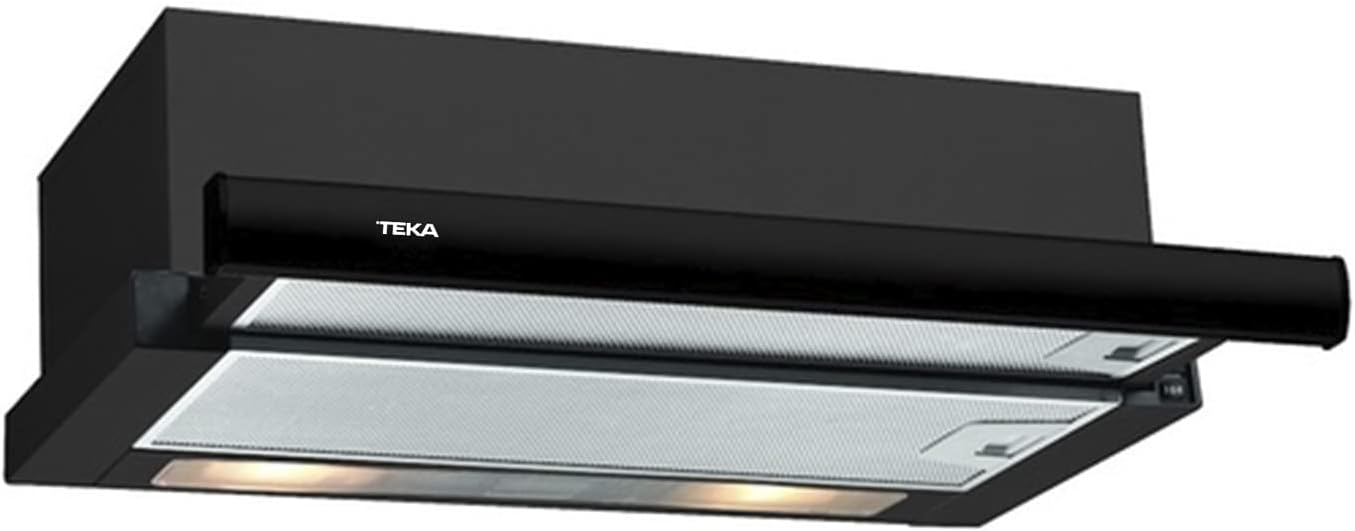 Teka TL 6310 - Campana Extractora Telescópica o Extraplana 60 cm, Doble Turbina 2 Velocidades, Color Acero Inoxidable