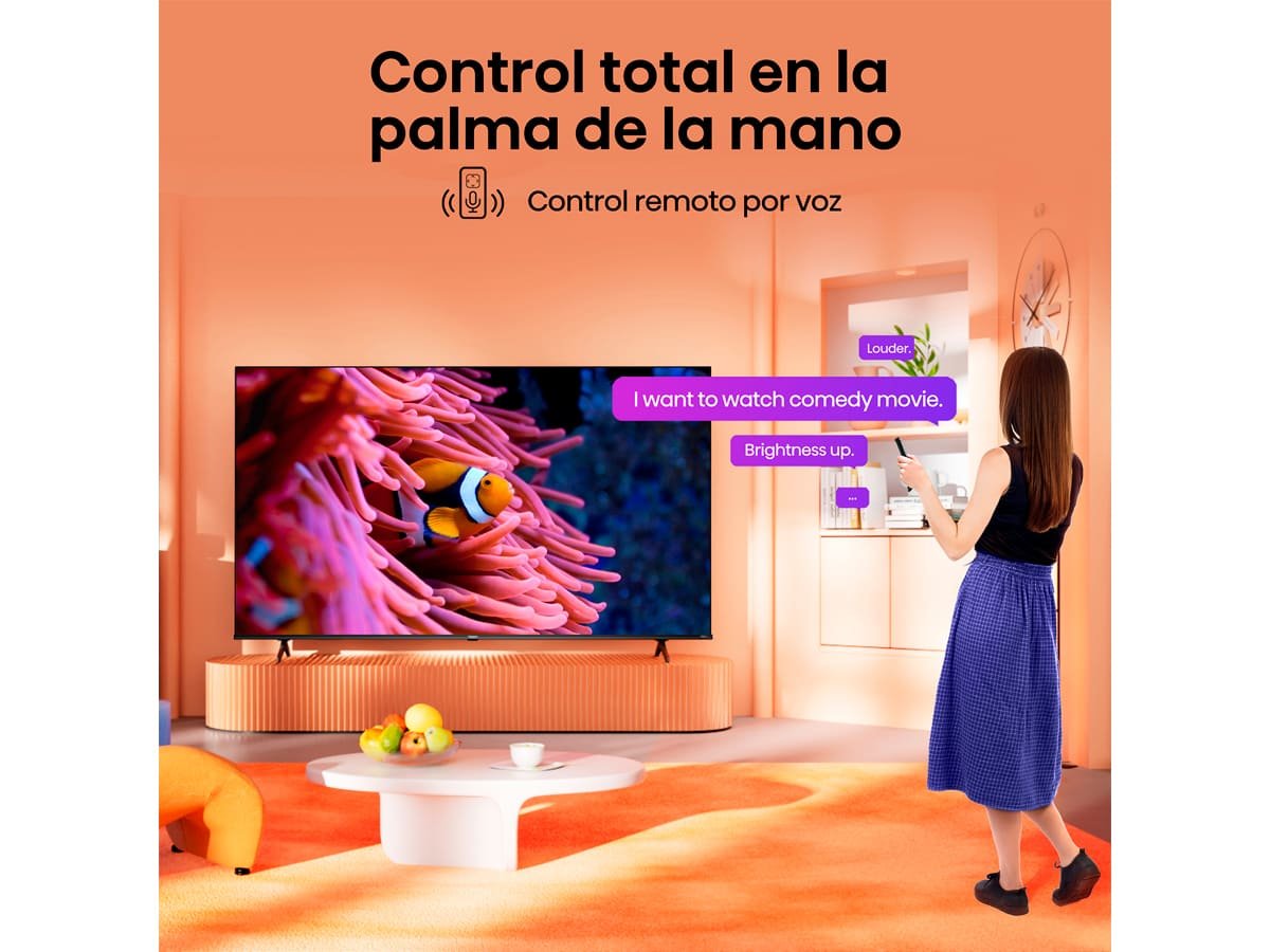 Hisense 55A6K UHD 4K,VIDAA Smart TV, 55 Pulgadas, Dolby Vision, Modo juego Plus, DTS Virtual X, control por voz televisor (2023) [Clase de eficiencia energética G]