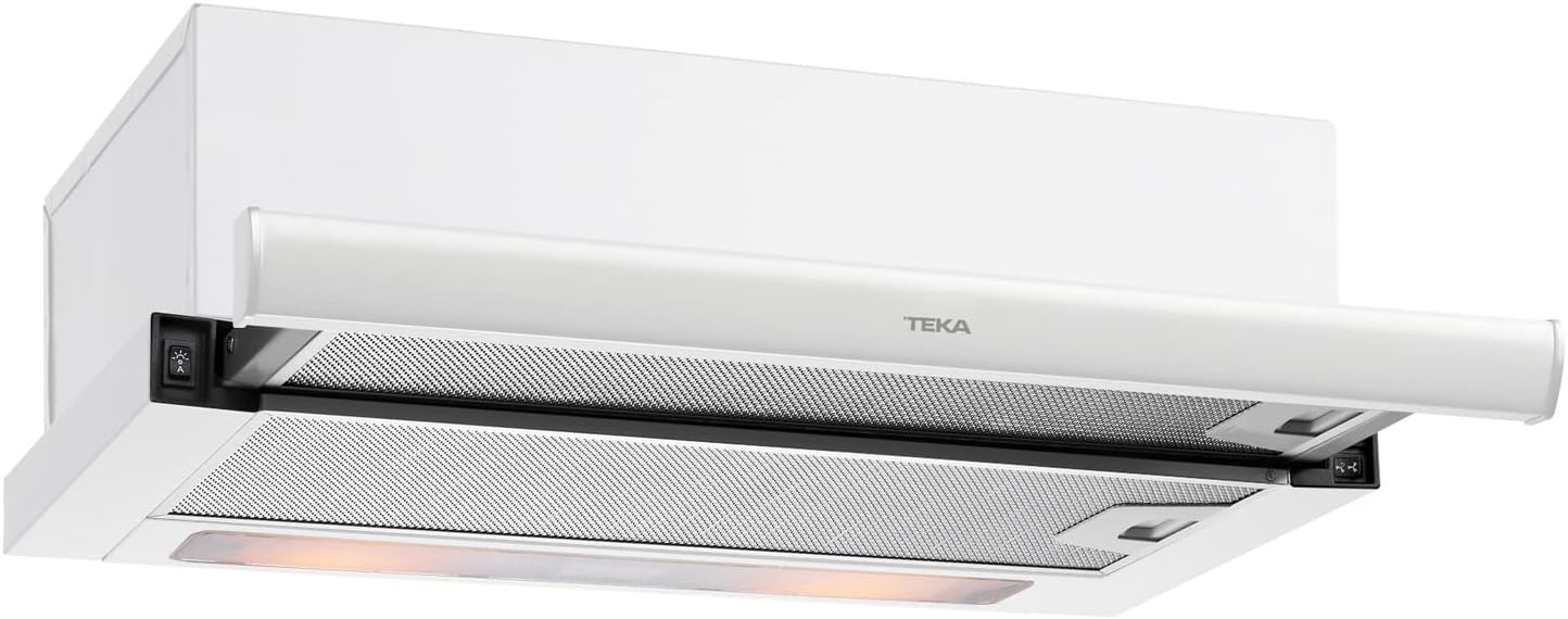 Teka TL 6310 - Campana Extractora Telescópica o Extraplana 60 cm, Doble Turbina 2 Velocidades, Color Acero Inoxidable