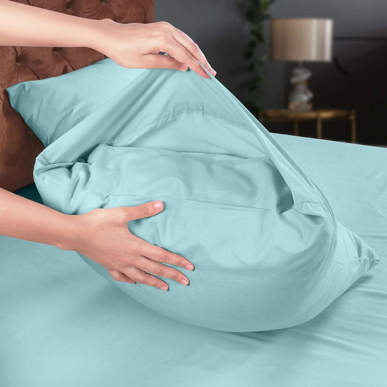 Utopia Literie Parure de Lit - Microfibre Brossée - Draps et Taies d'oreiller (Lit 150, Gris)