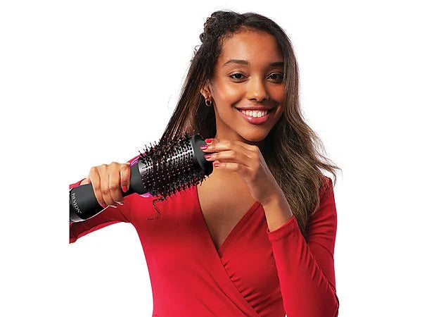 Cepillo eléctrico - Revlon Salon One-Step RVDR5222E,Secador y Moldeador, Iónico, 2 Velocidades, 3 Posiciones calor, Negro
